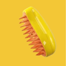 Cute Pink Silicone Pet Steam Massage Brush Floating Hair Bath And Grooming Comb 2