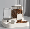 Automatic Dog  Cat Feeder With Water Fountain  Large Capacity Pet Food Dispenser 4