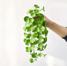 Artificial Copper Coin Grass Plant Bouquet  Lifelike Green Wall Hanging For Home  Office Decor 3