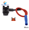 12V AddACircuit Fuse Tap Adapter  Car Fuse Holder With 10A Blade Fuse Mini  Micro  Standard 8
