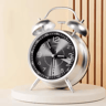 45 Inch Twin Bell Loud Metal Alarm Clock With 3D Dial And Backlight  Retro Battery Operated Desk Cl 1