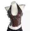 Spiked Gothic Punk Tank  Y2K Grunge PU Leather Alternative Top For Women 6