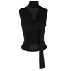 Womens VNeck Slim Tank Top Knitted Bandage Streetwear Camisole 4