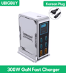 Ubigbuy 300W GaN 6 Port USBC Charging Station With PD 100W And Digital Display 2