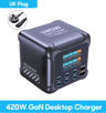 Ubigbuy 300W GaN 6 Port USBC Charging Station With PD 100W And Digital Display 3