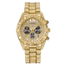 CURDDEN Luxury Gold Diamond Quartz Watch For Men With Alloy Band 6