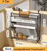 5Tier Mesh Desk File Organizer Rack With Wall Mount Option 6