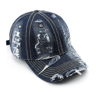Vintage Distressed Denim Baseball Cap  Street Style Hip Hop Trucker Hat 1