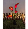 Solar Calla Lily Flower Garden Lights  Waterproof LED Outdoor Stake Decor 2