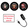 USB Christmas Projector Light  Santa  Elk LED Pattern Night Lamp 4