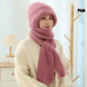 CozyWrap Winter Beanie Scarf Set  Womens Knitted Hat And Scarf Windproof Plush Beanie 4