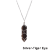 AmoraGem Amethyst Crystal Necklace  Elegant Wire Wrapped Crystal Pendant Hexagonal Stone 3