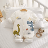 CozyCotton Newborn Winter Onesie  Soft Cotton Baby Bodysuit 2