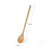 Natural Wooden Tea Spoon Set Long Coffee  Dessert Stirring Spoons 4