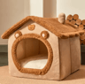 CozyFold Foldable Pet House  Warm Indoor Dog  Cat Winter Bed 1