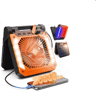 20000mAh Portable Camping Fan With LED Light  Solar  USB Rechargeable Outdoor Cooling Fan 1