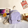 Minimalist Velvet Mini Backpack  Stylish Small Travel Backpack For Women  Students 1