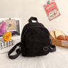 Minimalist Velvet Mini Backpack  Stylish Small Travel Backpack For Women  Students 3