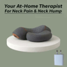 Electric Neck Traction Pillow Massager With Heat  Ergonomic Neck Massager Pillow For Cervical Relie 1