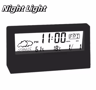 Digital ThermoHygrometer Alarm Clock With Weather Display For Desktop Decor 1