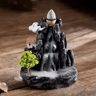 Backflow Incense Burner Waterfall  Aromatherapy Holder With Incense Cones Set 4
