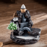 Backflow Incense Burner Waterfall  Aromatherapy Holder With Incense Cones Set 7