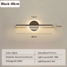 Modern LED Mirror Wall Light  4060cm Bathroom Vanity Lamp In Black  Gold 4