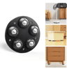 4PCS Adjustable Furniture Riser With Wheels  Movable HeavyDuty Appliance  Sofa Lifter Pads 2