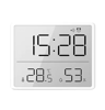 Ultra Thin Digital Alarm Clock With Temperature  Hygrometer LCD Magnetic Desk Clock 2