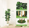 Artificial Fiddle Leaf Fig Tree With Pot Tall Faux Indoor Plant For Home Decor 57 FT 3