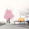Artificial Cherry Blossom Tree Pink Sakura Decorative Tree For Weddings Parties  Home Decor 4