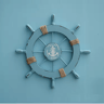 Vintage Nautical Ship Wheel Decor Wooden Boat Helm Wall Decoration For Coastal Homes 3