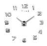 Modern 3D DIY Wall Clock  Large Acrylic Mirror Decorative Quartz Clock 15