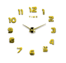 Modern 3D DIY Wall Clock  Large Acrylic Mirror Decorative Quartz Clock 16