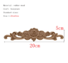 HandCarved Floral Wood Applique Decorative Wooden Trim For Furniture  Wall Decor 5