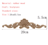 HandCarved Floral Wood Applique Decorative Wooden Trim For Furniture  Wall Decor 9