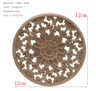 HandCarved Floral Wood Applique Decorative Wooden Trim For Furniture  Wall Decor 24