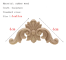 HandCarved Floral Wood Applique Decorative Wooden Trim For Furniture  Wall Decor 28