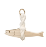 Lightweight Wooden Fish Hanging Ornament With Bell Nautical Wall  Door Decor 5
