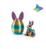 3D Printed Easter Rabbit Ornament With Egg Cute Desk Decor  Kids Gift 6