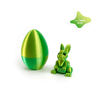 3D Printed Easter Rabbit Ornament With Egg Cute Desk Decor  Kids Gift 16