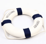 Mediterranean Nautical Lifebuoy Wall Decor  Coastal Living Room Ornament 3