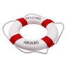 Mediterranean Nautical Lifebuoy Wall Decor  Coastal Living Room Ornament 8