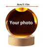 Personalized Ultrasound Crystal Ball Laser Engraved Baby Keepsake Sphere 1