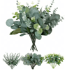 Artificial Eucalyptus Bouquet Set  Realistic Greenery Stems For Home  Wedding Decor 369 PCS 1
