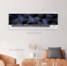 3D Geometric Air Conditioner Panel Sticker Abstract Illusion Wall Decal 9