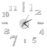 DIY Frameless Mirror Wall Clock Sticker Modern Quartz Wall Decor 10