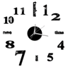 DIY Frameless Mirror Wall Clock Sticker Modern Quartz Wall Decor 11