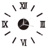 DIY Frameless Mirror Wall Clock Sticker Modern Quartz Wall Decor 19