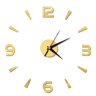 DIY Frameless Mirror Wall Clock Sticker Modern Quartz Wall Decor 22